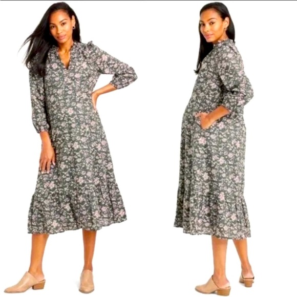 Floral Print Women's Dress - Picture 1 of 11